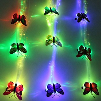 5Pcs LED Flashing Hair Braid Glowing Luminescent Hairpin Novetly Hair Ornament Girls Led Toys New Year Party Christmas Gift