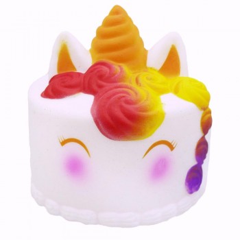 2018 New jumbo Squishy Galaxy Cute Kawaii Unicorn Antler Cake Squishies Slow Rising Cream Scented Squeeze Toy Phone Strap Drop