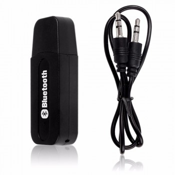 Onever 3.5mm Car USB Wireless Car Bluetooth Audio Music Receiver Adapter Auto AUX Streaming A2DP Kit for Speaker Headphone