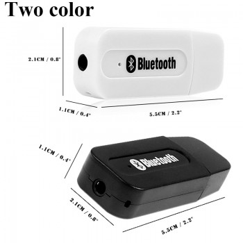 Onever 3.5mm Car USB Wireless Car Bluetooth Audio Music Receiver Adapter Auto AUX Streaming A2DP Kit for Speaker Headphone