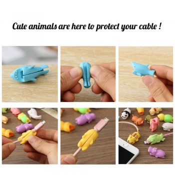 Dropshipping Mini Cartoon Charging Cable Protector for iPhone USB Cable