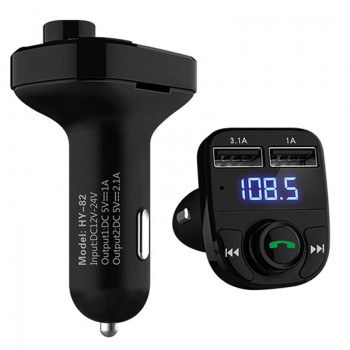 YASOKRO FM Transmitter Modulator Bluetooth Handsfree Car Kit Car Audio MP3 Player with 3.1A Quick Charge Dual USB Car Charger