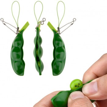 Antistress Novelty Gag Toys Entertainment Fun Squishy Beans Squeeze Funny Gadgets Stress Relief Toy Pendants Kids Gifts ye16