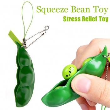 Antistress Novelty Gag Toys Entertainment Fun Squishy Beans Squeeze Funny Gadgets Stress Relief Toy Pendants Kids Gifts ye16