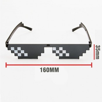 Unisex Sunglasses Toy Funny Thug Life Glasses 8 Bit Pixel Deal With IT Sunglasses For Children Adults Fun Using Free Shipping