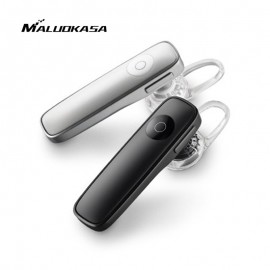MALUOKASA Car Bluetooth 4.1 Headset Hands Free Earphone Phone Calls Voice Control Stereo Music Audio Receiver Driving Earbuds
