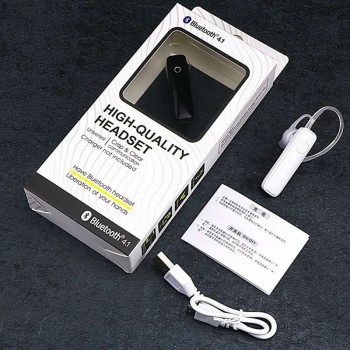 MALUOKASA Car Bluetooth 4.1 Headset Hands Free Earphone Phone Calls Voice Control Stereo Music Audio Receiver Driving Earbuds
