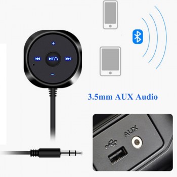 kebidu Music Receiver Bluetooth Car Kit MP3 Player 3.5mm AUX Audio A2DP Adapter Magnetic Base with 5V 2.1A USB Charger 2017
