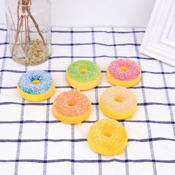 New Kawaii donut Squishy Slow Rising Squeeze Phone Strap Charm Pendant Squishes collection soft Scented Kid Toy Gift collections
