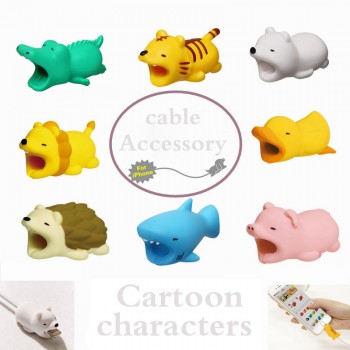 Cable Animal Cable Protector buddies bite Cartoon Stitch One Piece Monkey D.Luffy Chopper Dragon Ball Son Goku Frieza Cable Toys