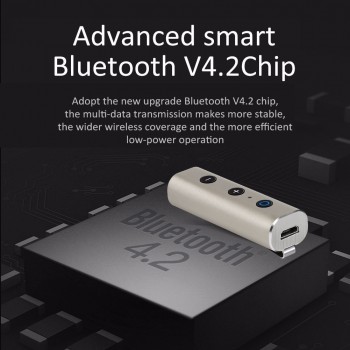 3.5mm Bluetooth Car Kit AUX 4.2 Bluetooth Stereo Music Receiver bluetooth aux All Metal Smart A2DP stereo HIFI Speaker
