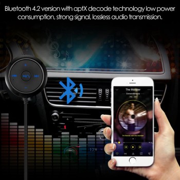AOZBZ Wireless Bluetooth Receiver 3.5mm Car Music Audio Receiver Adapter Hands-Free Car Kit A2DP Streaming Kit For Car Stereo