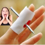 2017 whole Convenient New Prank Joke Toy Fake Nail Through Finger Trick Halloween Kids Children Gags Practical Jokes