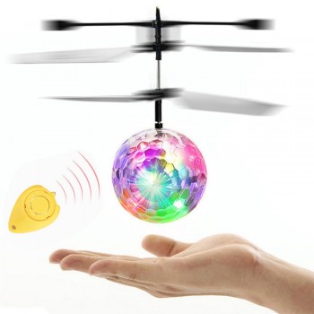 VICIVIYA Luminous Light-up Toys Glowing LED Magic Flying Ball Sensing Crystal Flying Ball Helicopter Induction Aircraft Toys