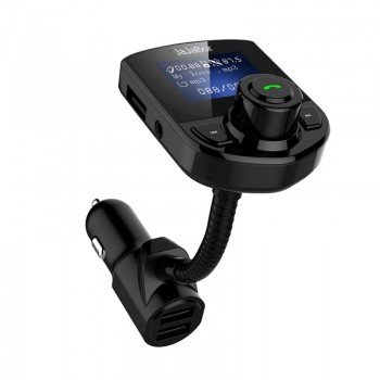 JaJaBor Bluetooth Car Kit Handsfree Wireless FM Transmitter Bluetooth Stereo A2DP AUX Audio Music Player Dual USB Fast Charging