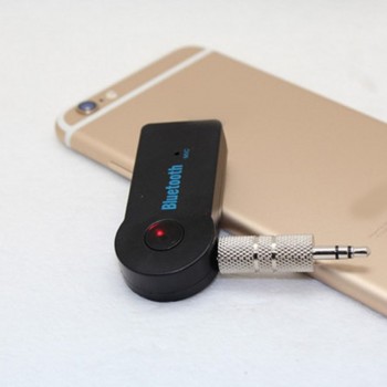 NOYOKERE New Arrival Handsfree Bluetooth 3.0 Car Kit Wireless 3.5mm Streaming A2DP Car Auto Audio Music Receiver Video Player Fu