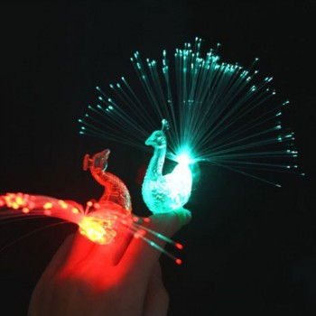 5 Pcs / Lot LED Finger Lights Glowing Dazzle Colour Laser Emitting Lamps Christmas Wedding Celebration Festival Party decor DS29