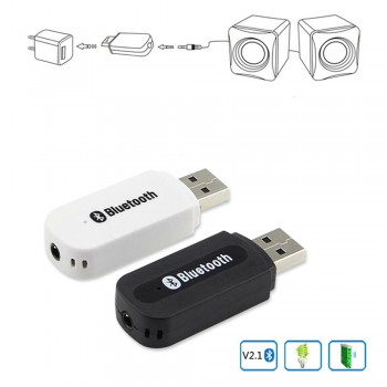 3.5mm AUX Wireless Bluetooth Car Kit Portable USB Music Audio Receiver Mini Adapter V2.1+EDR Stereo A2DP for Car Phone Pc Pad