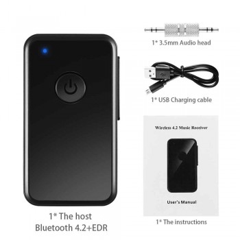 Bluetooth Receiver 3.5mm Jack Wireless Hands-free Car Kit Adapter Stereo Audio Music Receiver For Speaker Headphone Car Stereo