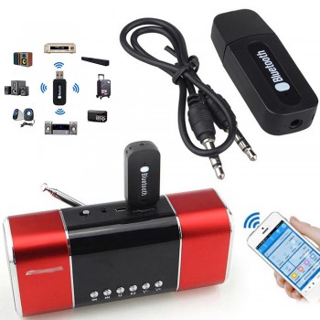 New Arrivals Mini 3.5MM AUX Audio MP3 Music Bluetooth Receiver Car Kit Wireless Handsfree Speaker Headphone Adapter Universal