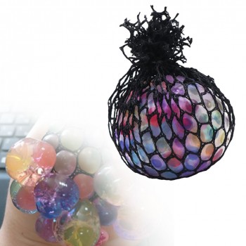 Mesh Ball Cute Anti Stress Face Reliever Grape Ball Autism Mood Squeeze Relief Healthy Toy Funny Geek Gadget Vent Toy