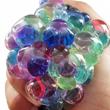Mesh Ball Cute Anti Stress Face Reliever Grape Ball Autism Mood Squeeze Relief Healthy Toy Funny Geek Gadget Vent Toy