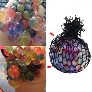 Mesh Ball Cute Anti Stress Face Reliever Grape Ball Autism Mood Squeeze Relief Healthy Toy Funny Geek Gadget Vent Toy