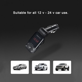 New 12V-24V auto stereo bluetooth hands free car kit FM transmitter U disk TF card MP3 music player voiture bluetooth telephone