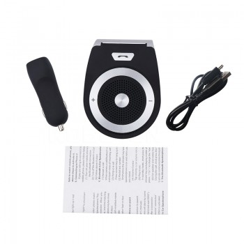 Car Bluetooth Kit T821 Handsfree Speaker Phone Support Bluetooth 4.1 EDR Wireless Car Kit Mini Visor Can Hands Free Calls