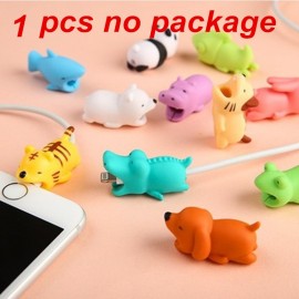 1 Pcs Cable bites animal Protector for iphone Cable Chompers NO Package