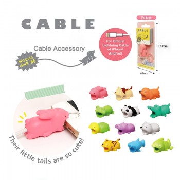 1 Pcs Cable bites animal Protector for iphone Cable Chompers NO Package