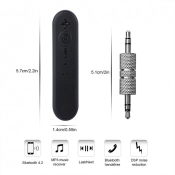 New Bluetooth Aux Car Bluetooth 4.1 Receiver Audio Receiver Bluetooth Adapter Speaker Receiver Handsfree Bluetooth Car Kit zk30