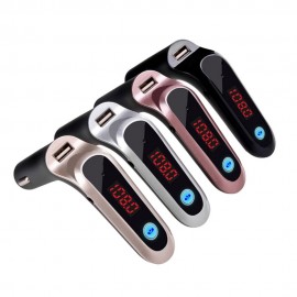 USB TF Card Support Charger Wireless Bluetooth Car Kit LCD Hands-Free FM Transmitter MP3 Music Player Mobile Phones Tablets 1.21