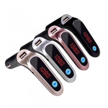 USB TF Card Support Charger Wireless Bluetooth Car Kit LCD Hands-Free FM Transmitter MP3 Music Player Mobile Phones Tablets 1.21