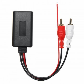 Universal Car Bluetooth Wireless Connection Adapter for Stereo with 2 RCA AUX IN Music Audio Input Wireless Cable for Truck Auto
