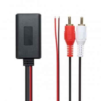 Universal Car Bluetooth Wireless Connection Adapter for Stereo with 2 RCA AUX IN Music Audio Input Wireless Cable for Truck Auto