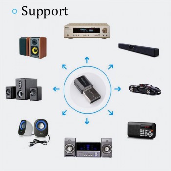JINSERTA Universal 3.5mm jack Bluetooth Hands free Car Kit Music Audio Receiver Adapter Auto AUX Kit for Speaker Headphone