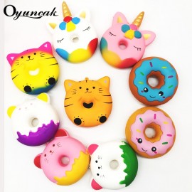 Oyuncak Squishy Unicorn Squish Donut Antistress Banana Surprise Panda Cake Stress Relief Popular Squeeze Toy Gags Practical Joke