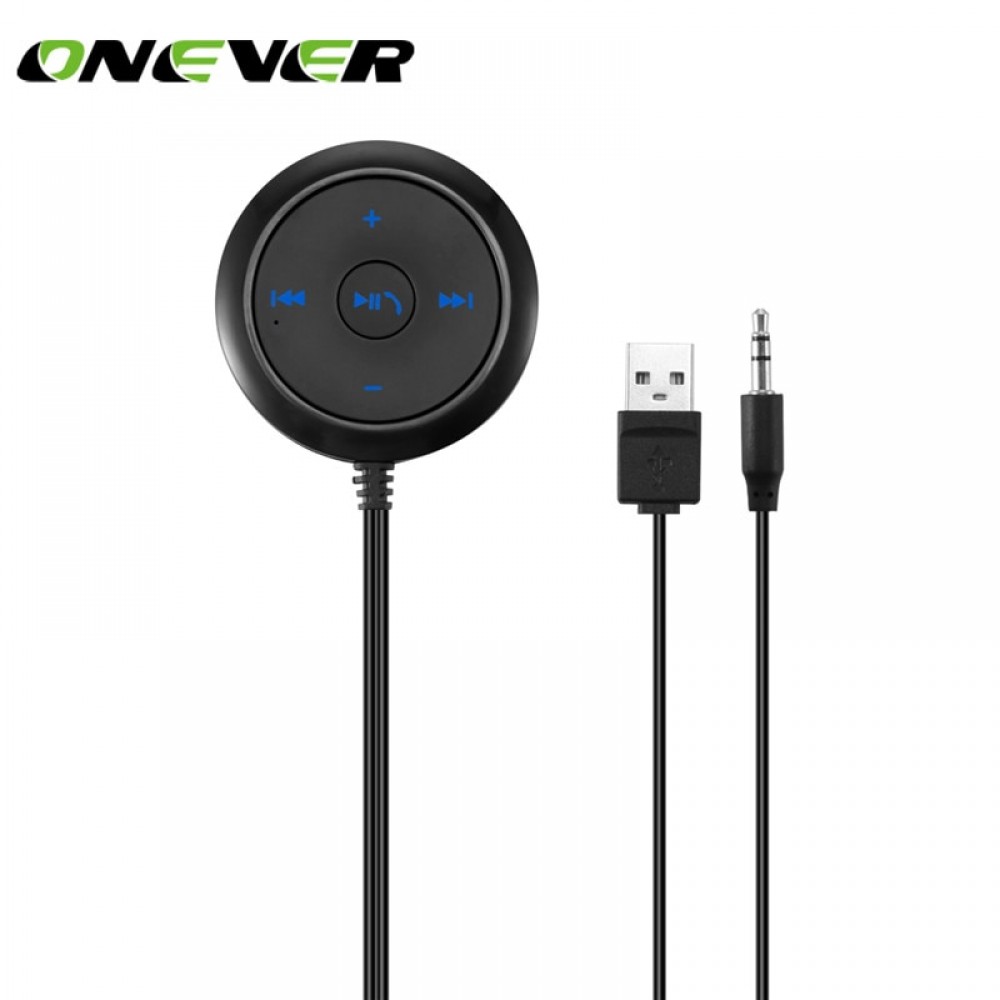 Onever 3.5mm Wireless Car Bluetooth Receiver Music Audio Receiver Adapter Hands-free Car Kit A2DP Streaming Kit for Car Stereo
