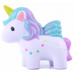 12.5cm Cartoon Mini Squishy Colorful single horned horse Slow Rising Phone Strap Decor Kids Gift Soft Toy For Christmas gift