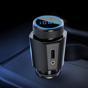 Bluetooth car MP3 player TF card lossless music aux audio output receiver FM transmitter Bluetooth Car Kit 3.4A car charger