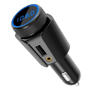 Bluetooth car MP3 player TF card lossless music aux audio output receiver FM transmitter Bluetooth Car Kit 3.4A car charger