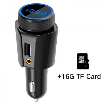 Bluetooth car MP3 player TF card lossless music aux audio output receiver FM transmitter Bluetooth Car Kit 3.4A car charger