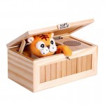 Saleaman Useless Box with Sound Cute Tiger Toy Stress-Reduction Tiger Funny Toy Girl Friend Gift Stress-Reduction Desk