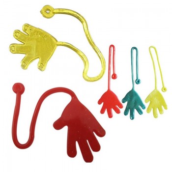 5PCS Novelty Glitter Sticky Hands Gags Funny Adult Gadget Practical Jokes Gag Lover Gifts Toys For Children Baby Kids