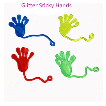 5PCS Novelty Glitter Sticky Hands Gags Funny Adult Gadget Practical Jokes Gag Lover Gifts Toys For Children Baby Kids