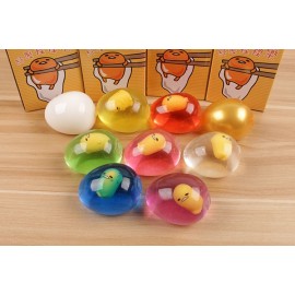 1pcs/set 9 styles Cute New Gudetama Water Egg Shaped Squishies White Clear Squeeze Mascot Cute Child Toys Best gift