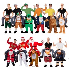 Novelty Ride on Me Mascot Costumes Carry Back Funny Animal Pants Oktoberfest Halloween Party Cosplay Clothes Horse Riding Toys