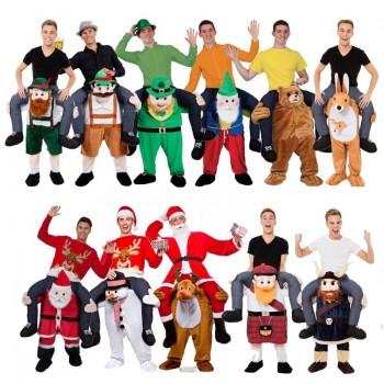 Novelty Ride on Me Mascot Costumes Carry Back Funny Animal Pants Oktoberfest Halloween Party Cosplay Clothes Horse Riding Toys