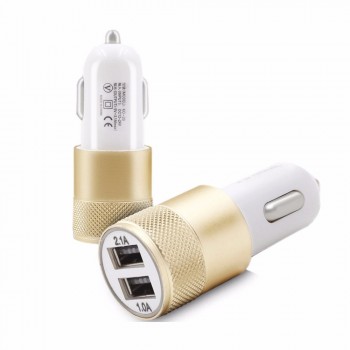 CARPRIE FM Transmitters 2.1A/1.0A Mini Dual 2 Port 12V USB Auto In Car Charger Adapter Adaptor Charging bluetooth car